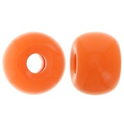 Cuenta arandela agujeros grandes 13x9 mm en resina opaca - Naranja x8|raw }}