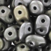 SuperDuo 2,5x5 mm Crystal Grey Rainbow x10g