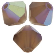 Preciosa cuenta rondelle - Cuenta 6 mm - Topacio ahumado AB mate x12