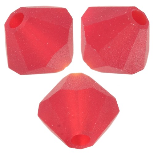 Preciosa cuenta rondelle - Cuenta 6 mm - Siam claro mate x12