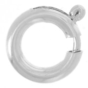 Cierre de resorte 8 mm sin anilla - Plateado 925 x1