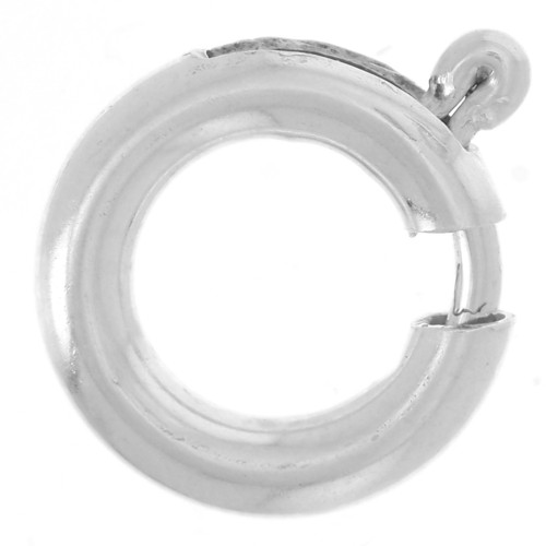 Cierre de resorte 8 mm sin anilla - Plateado 925 x1