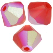 Preciosa cuenta rondelle - Cuenta 6 mm - Siam claro AB mate x12