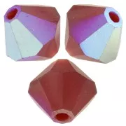 Preciosa cuenta rondelle - Cuenta 6 mm - Siam AB mate x12