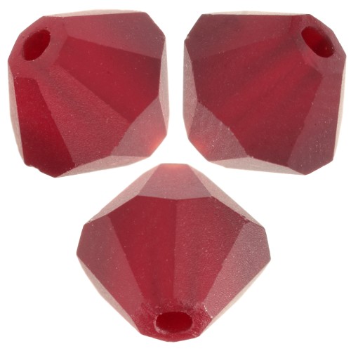 Preciosa cuenta rondelle - Cuenta 6 mm - Siam mate x12