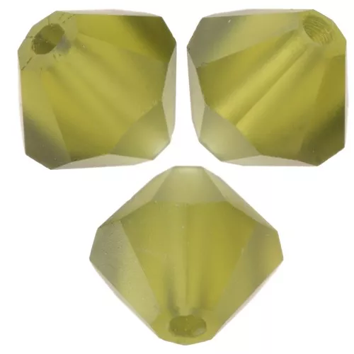 Preciosa cuentas - Cuenta rondelle 6 mm - Olivino mate x12
