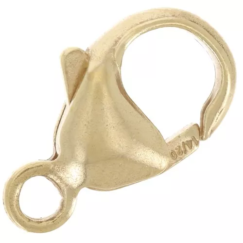 Cierre mosquetón 13 mm - Gold filled (oro laminado) x1