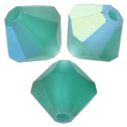 Preciosa rondelle cuentas - Cuenta 6 mm - Esmeralda AB Mate x12