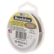 Hilos del hilo 19 hebras 0,30 mm - Beadalon - Bronce x9,2m