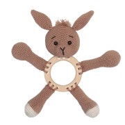 Anillo de madera multiagujeros 70 mm - Natural x1