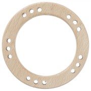 Anillo de madera multiagujeros 80 mm - Natural x1|raw }}