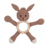 Anillo de madera multiagujeros 80 mm - Natural x1