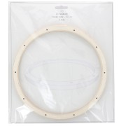 Círculo de madera de 22 cm con agujeros para móvil - Natural x1