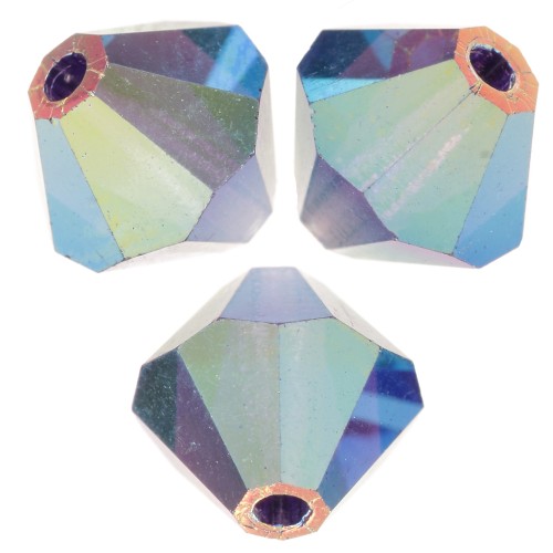 Preciosa Cuenta arandela - Cuenta arandela 6 mm - Tanzanita profunda AB 2X x12