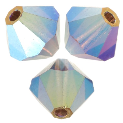 Preciosa Spinning Beads - Cuenta arandela 5 mm - Smocked Topaz AB 2X x12