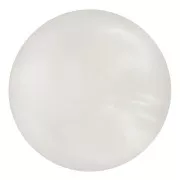 Cabujón redondo de 14 mm en resina opaca - Blanco nacarado x1