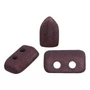 Cuentas de vidrio Piros® by Puca® 2x5 mm - Trendy Plum Mat x10g