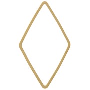 Anillas romboidales de 33x19 mm para montar y tejer - Latón sin tratar x25