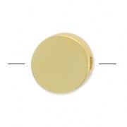 Disco 5 mm Dorado con oro fino satinado x1|raw }}