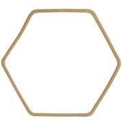 Anillos hexagonales de montaje y tejido 16x18 mm - Latón bruto x25|raw }}