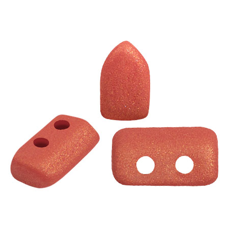 Cuentas de vidrio Piros® by Puca® 2x5 mm - Trendy Sienna Mat x10g