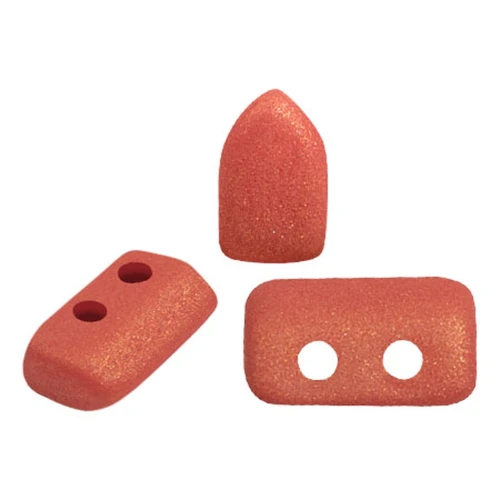 Cuentas de vidrio Piros® by Puca® 2x5 mm - Trendy Sienna Mat x10g