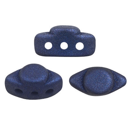 Cuentas de vidrio Volos® de Puca® 4x8 mm - Trendy Night Blue Mat x10g