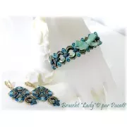 Cuentas de vidrio Volos® by Puca® 4x8 mm - Trendy Persian blue Mat x10g