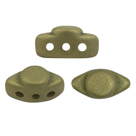 Cuentas de vidrio Volos® de Puca® 4x8 mm - Trendy Olive Mat x10g