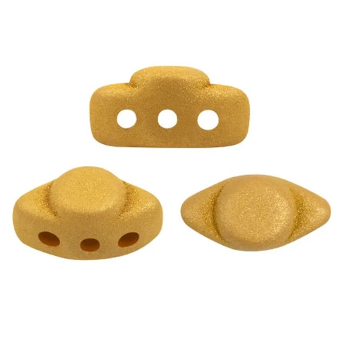 Cuentas de vidrio Volos® de Puca® 4x8 mm - Trendy Mostaza Mate x10g