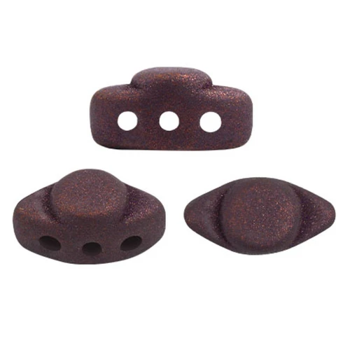 Cuentas de vidrio Volos® de Puca® 4x8 mm - Trendy Plum Mat x10g