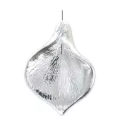 Dije pétalo 17 mm chapado en plata fina