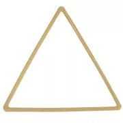 Anillas triangulares de montaje y tejido 25x29 mm - Latón sin tratar x25