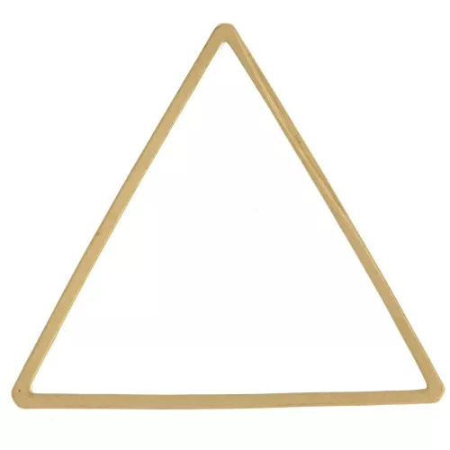 Anillas triangulares de montaje y tejido 25x29 mm - Latón sin tratar x25