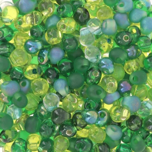 Miyuki Mix Mini-Drops 3.4 mm DP-MIX-10 - Ever Green x8g