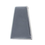 Colgante trapecio acrílico 46x31 mm plateado/Gris|raw }}