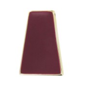 Colgante trapecio acrílico 46x31 mm dorado/Bordeaux|raw }}