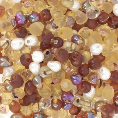 Miyuki Mix Mini-Drops 3.4 mm DP-MIX-20 - Granos Dorados x8g