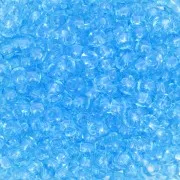 Cuentas de Rocalla Preciosa 8/0, 3 mm - Aguamarina, 20 g