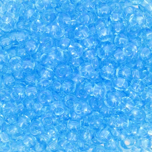 Cuentas de Rocalla Preciosa 8/0, 3 mm - Aguamarina, 20 g