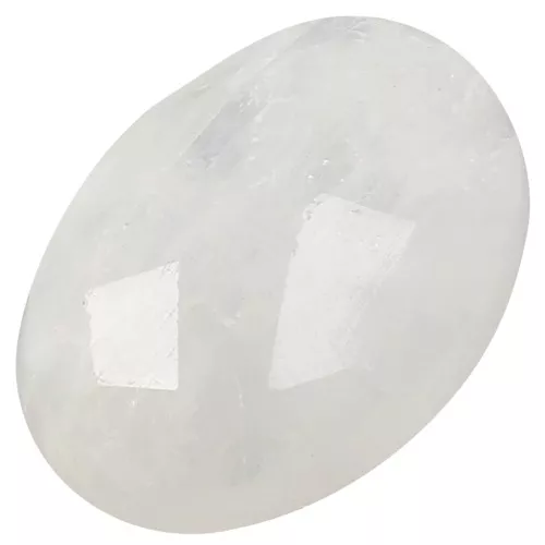 Cabujón ovalado facetté 14x10 mm Piedra de luna