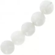Cuentas redondas de 5,5 mm a 6 mm de piedra preciosa - Piedra lunar x15