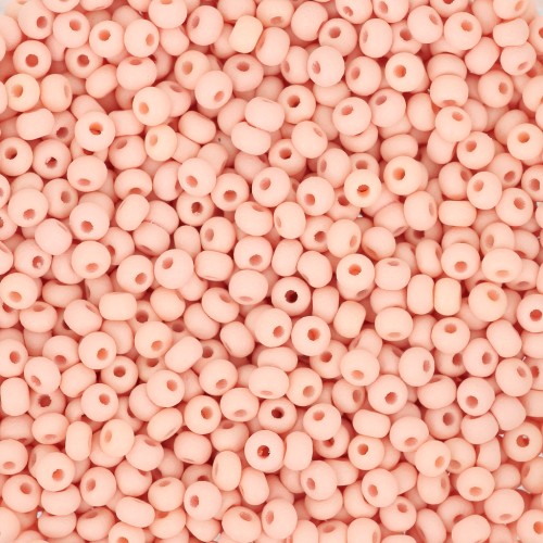 Cuentas de Rocalla Preciosa 11/0 de 2 mm - Permalux Apricot Mat x 20 g