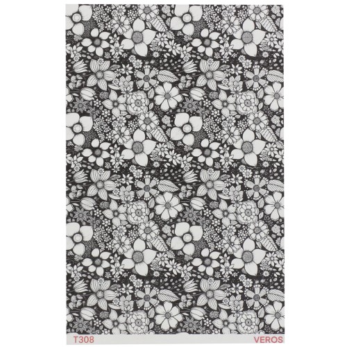 VeroS transfer sheet 13.5x9 cm - Papel soluble en agua para arcilla polimérica - N°308 x1