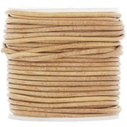 Cordón de cuero 1,5 mm - Vintage Natural x20m|raw }}