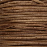 Cordón de cuero de 1,5 mm - Vintage marrón claro x 20 m