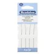 Agujas de ojo reformable 6,4 cm - Grueso - Acero inoxidable x4