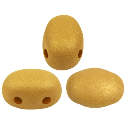 Cuentas de vidrio Samos® by Puca® 7x5 mm - Trendy Mostaza Mate x10g