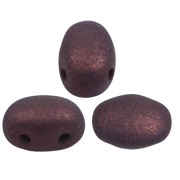 Cuentas de vidrio Samos® by Puca® 7x5 mm - Trendy Plum Mat x10g