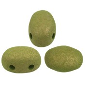 Cuentas de vidrio Samos® by Puca® 7x5 mm - Trendy Light Olive Mat x10g|raw }}